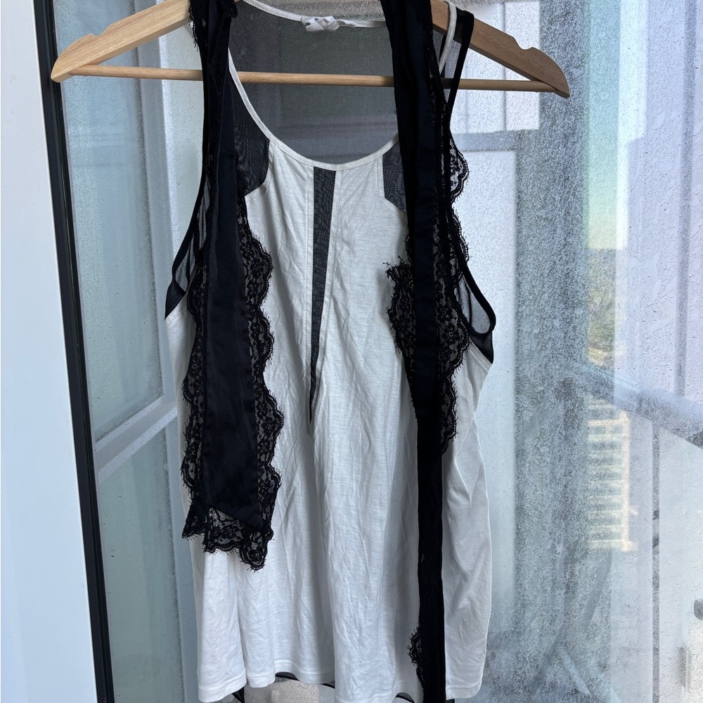 Helmut Lang Black and White Camisole